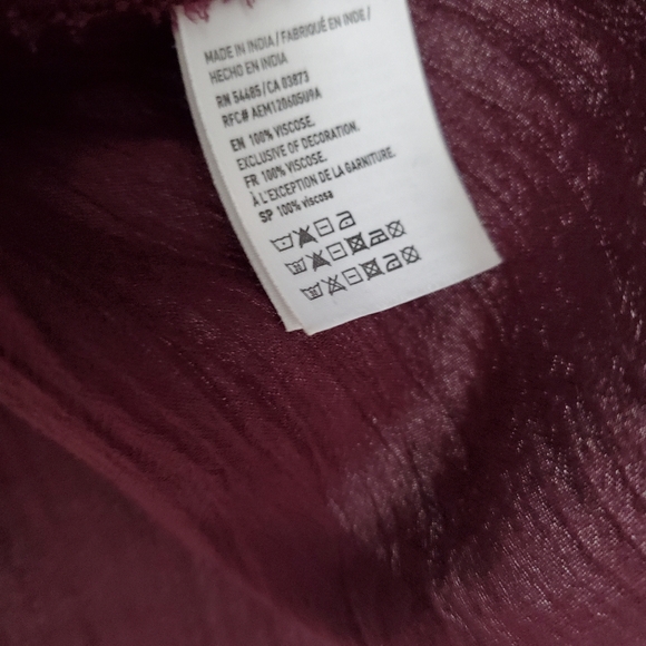 American Eagle Embroidered Cold Shoulder Dress Size XS - Picture 7 of 8